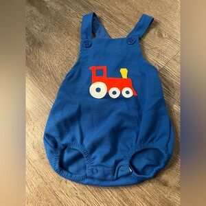 Vintage Carters 24 Mo Blue Baby Train Bubble